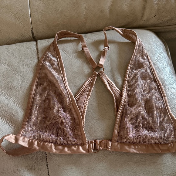 Victoria's Secret Mesh Bralette Set - Tan and Gray - Picture 2 of 4